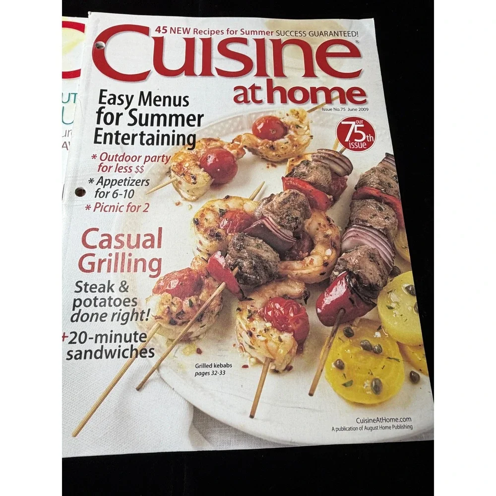 Cuisine at Home Magazine Lot of 9 Issues 2007 2008 2009 Recipes Cooking Tips